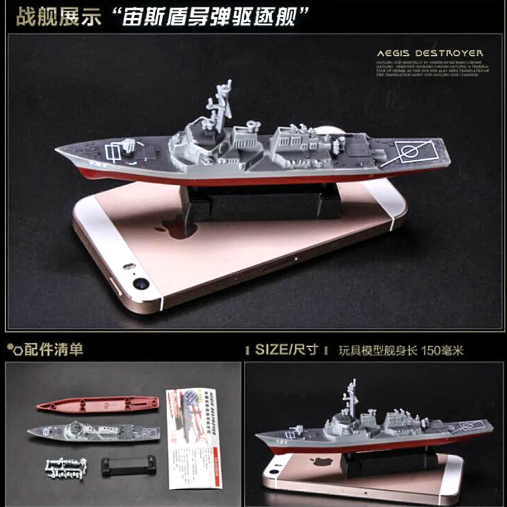 4D Modern Naval Series: Liaoning Aircraft Carrier & Battleship Assembly Model Kit