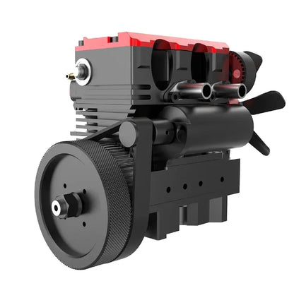TOYAN FS-L200AC Inline 2-Cylinder 4-Stroke Nitro Engine – Professional DIY Metal Model Kit