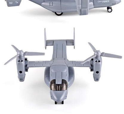 Diecast Alloy V-22 Osprey Tilt-Rotor Aircraft – Professional Aviation Military Model