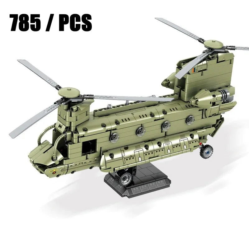 Sluban WW2 Military Series: Mi-24 Attack Helicopter – 3D Hind Model Building Block Set