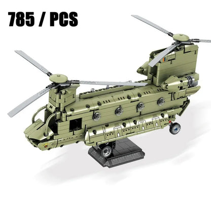 Sluban WW2 Military Series: Mi-24 Attack Helicopter – 3D Hind Model Building Block Set