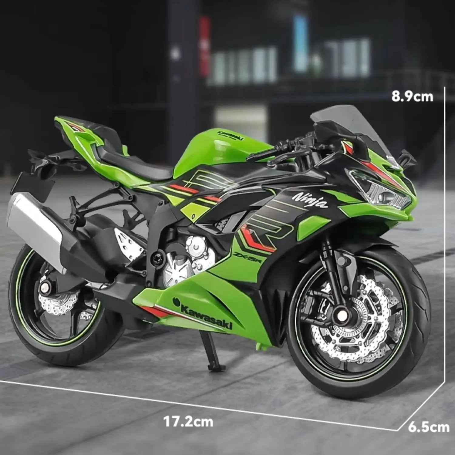 1-12-Scale-Kawasaki-Ninja-ZX-6R-Diecast-Alloy-Motorcycle-Model-FREETIMEJOY-Performance-Hobby