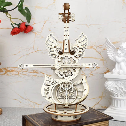 Mechanical Wind-Up Music Box Model Kit