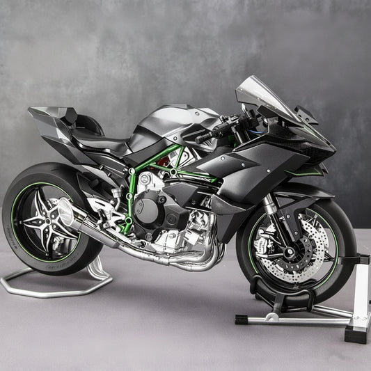 Kawasaki-Ninja-H2R-1-9-Scale-Alloy-Motorcycle-Model-Smoke-Effect-Collector-Edition-FREETIMEJOY