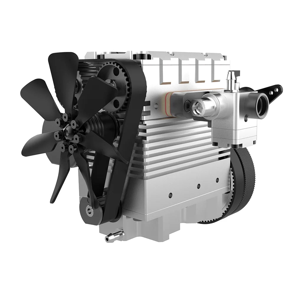 TOYAN-FS-L200AC-Twin-Cylinder-4-Stroke-Nitro-Engine-Functional-Metal-Model-Kit-FREETIMEJOY-Engineering