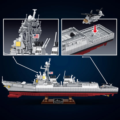 MISINI-M7021-Arleigh-Burke-Class-Destroyer-3601-Piece-Building-Block-Set-US-Navy-FREETIMEJOY