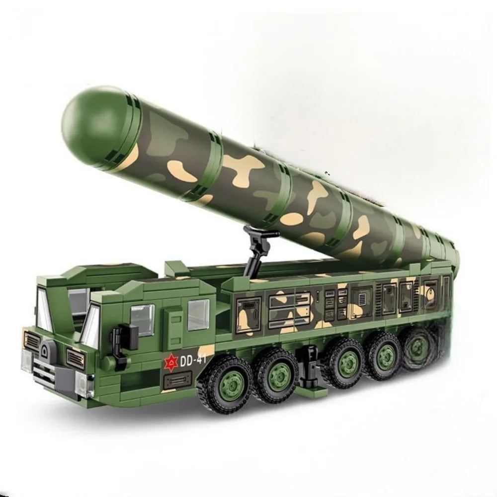 DF-41-Missile-Vehicle-Type-99-Main-Battle-Tank-Technical-Building-Blocks-FREETIMEJOY-Military-Hobby