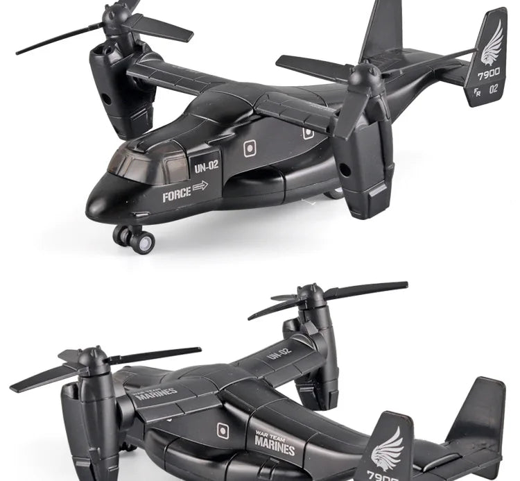 Diecast Alloy V-22 Osprey Tilt-Rotor Aircraft – Professional Aviation Military Model