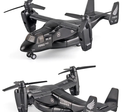 Diecast Alloy V-22 Osprey Tilt-Rotor Aircraft – Professional Aviation Military Model