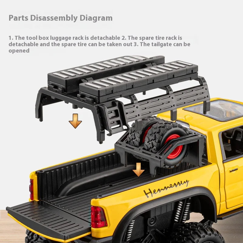 Maisto-1-24-Hennessey-Mammoth-6x6-Off-Road-Truck-Diecast-Alloy-Model-FREETIMEJOY-Performance-Hobby