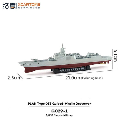Type-055-Nanchang-Destroyer-1-850-Scale-Diecast-Alloy-Model-FREETIMEJOY-Maritime-Hobby