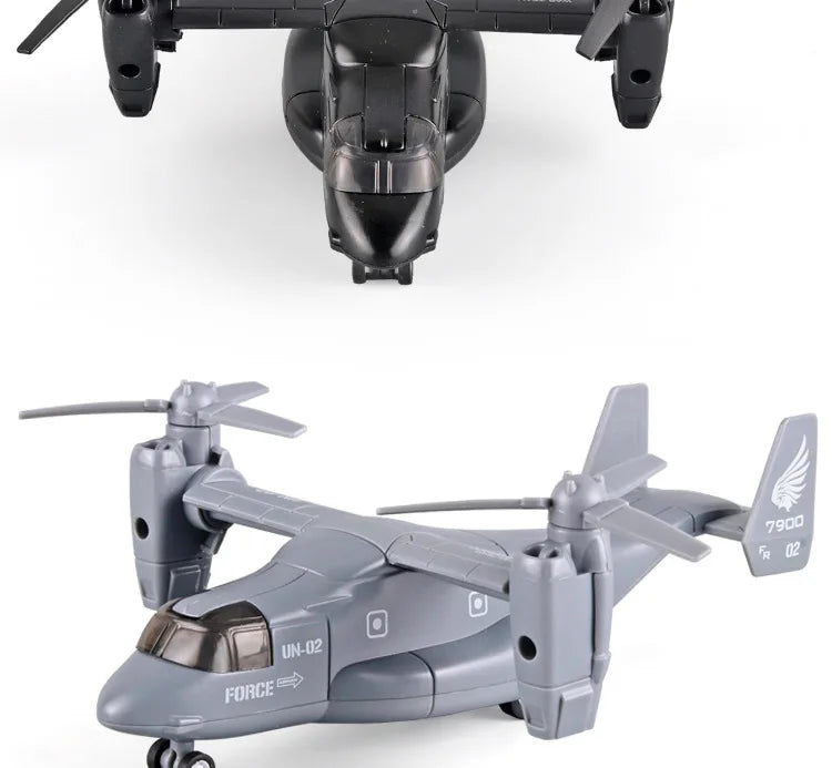 Diecast Alloy V-22 Osprey Tilt-Rotor Aircraft – Professional Aviation Military Model