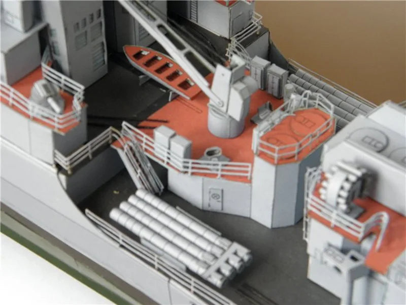 Admiral Levchenko Udaloy-Class Destroyer – Precision 3D Paper Model Assembly Kit