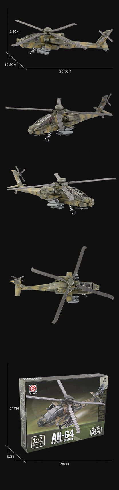 AH-64 Apache Gunship – 1/72