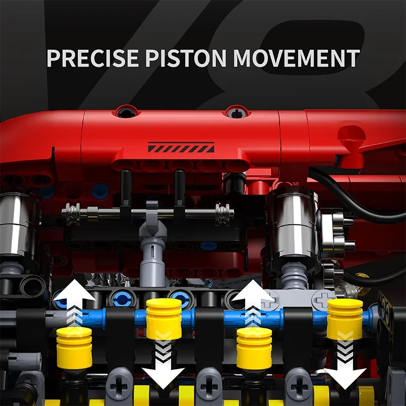 1370-Piece-Motorized-V8-Engine-Building-Blocks-Technical-Electric-Model-FREETIMEJOY-Engineering-Hobby