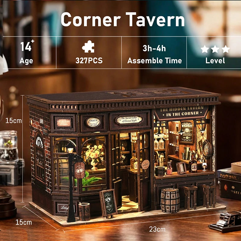 DIY-Miniature-Wooden-Dollhouse-Kit-3D-Puzzle-Senior-Memory-Care-Hobby-FREETIMEJOY