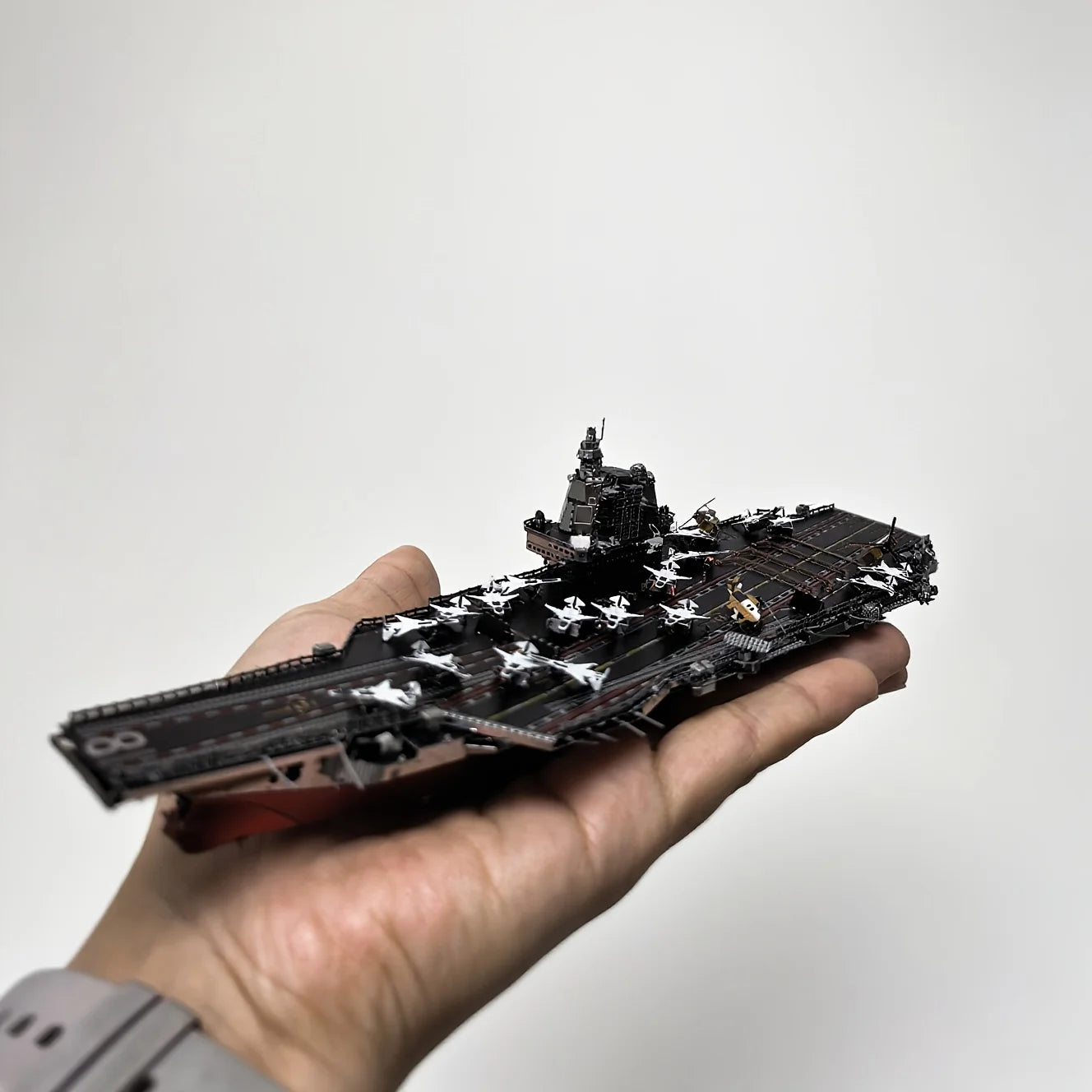 CNS-Fujian-Aircraft-Carrier-3D-Metal-Puzzle-Model-Kit-Laser-Cut-Steel-FREETIMEJOY-Modern-Naval-Hobby