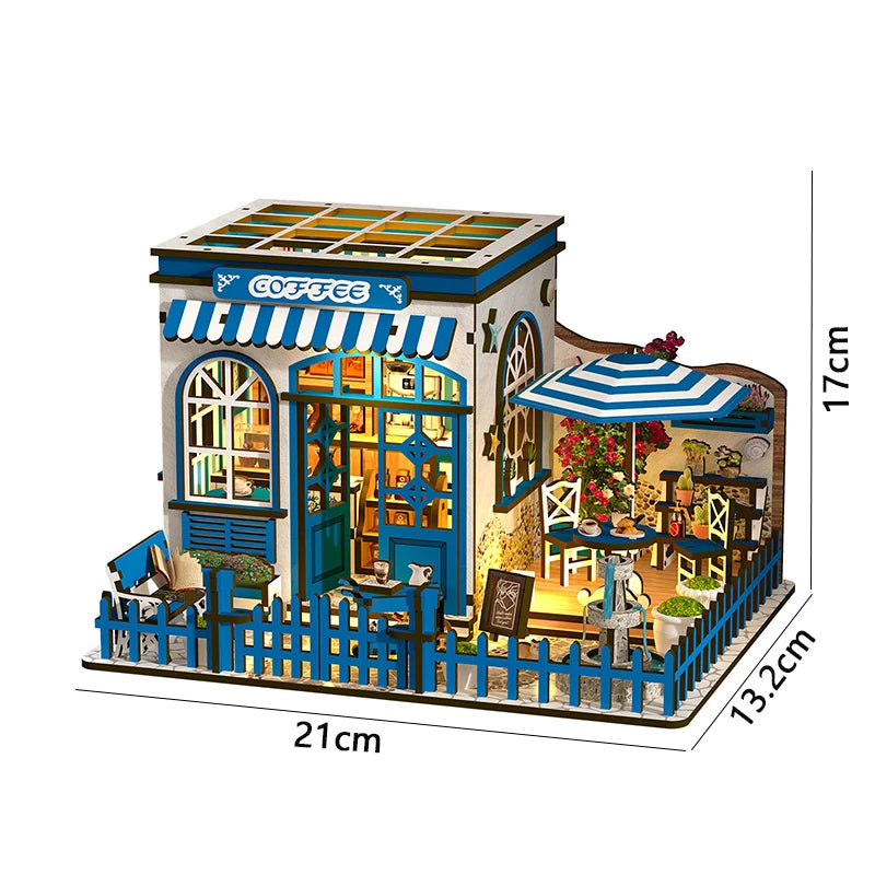 DIY Miniature Wooden Dollhouse – 3D Puzzle Memory Care Kit