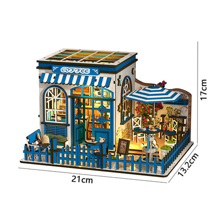 DIY Miniature Wooden Dollhouse – 3D Puzzle Memory Care Kit