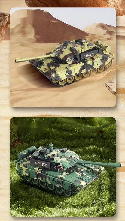 CONUSEA 33CM Remote Control Battle Tank – Interactive Crawler Vehicle with 4-Channel Precision