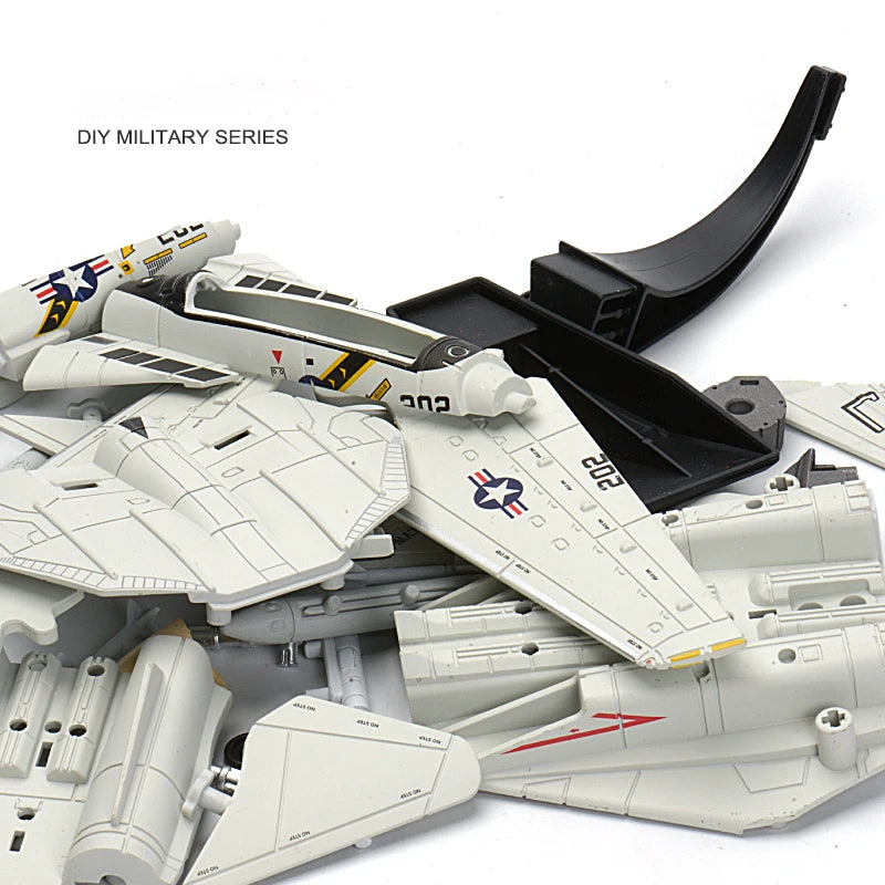 WILD-FRUIT-1-72-Scale-F-14-Tomcat-Fighter-Tank-Missile-Vehicle-Technical-Assembly-Model-FREETIMEJOY