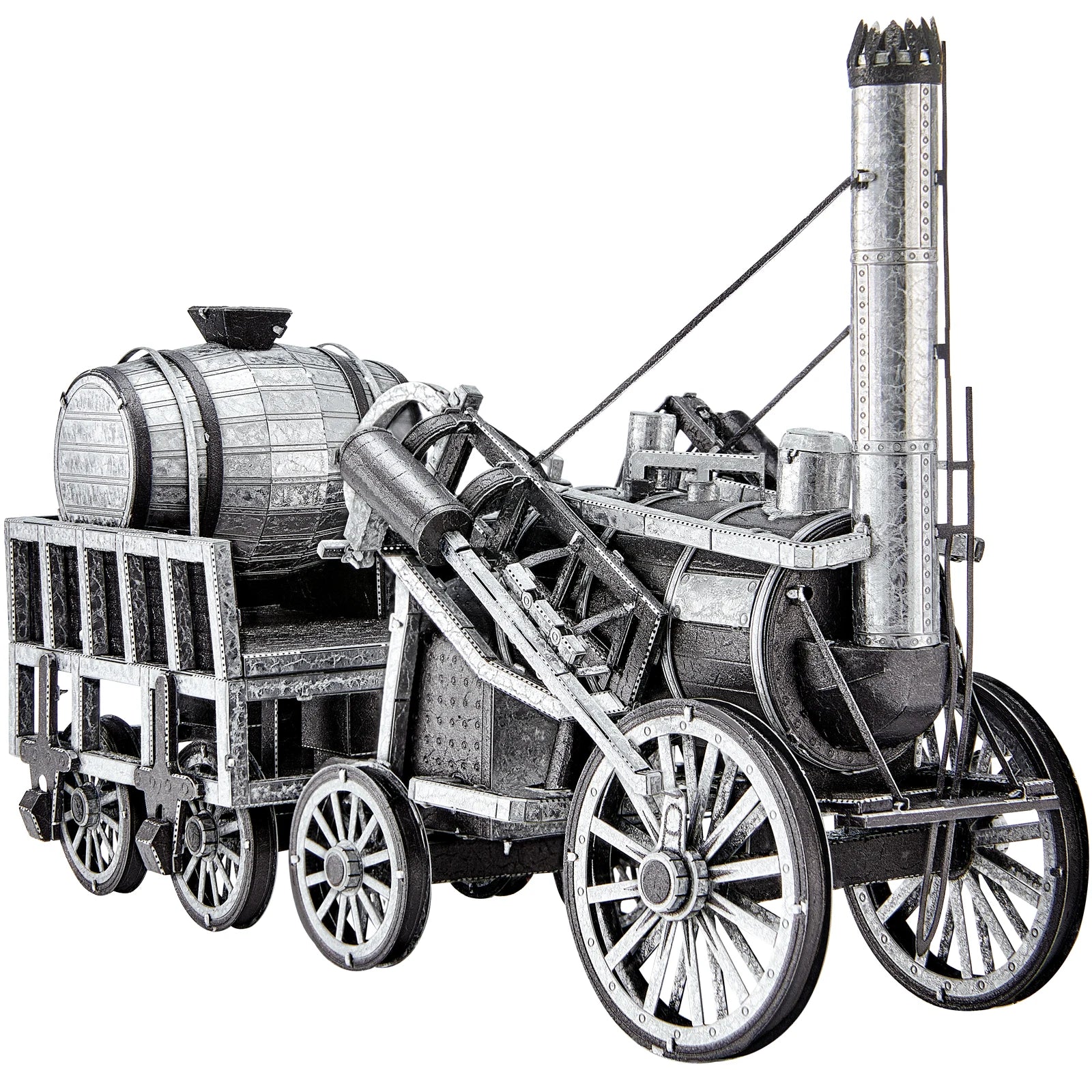 Piececool-Stephenson-The-Rocket-Steam-Locomotive-3D-Metal-Model-Kit-FREETIMEJOY-Industrial-Hobby