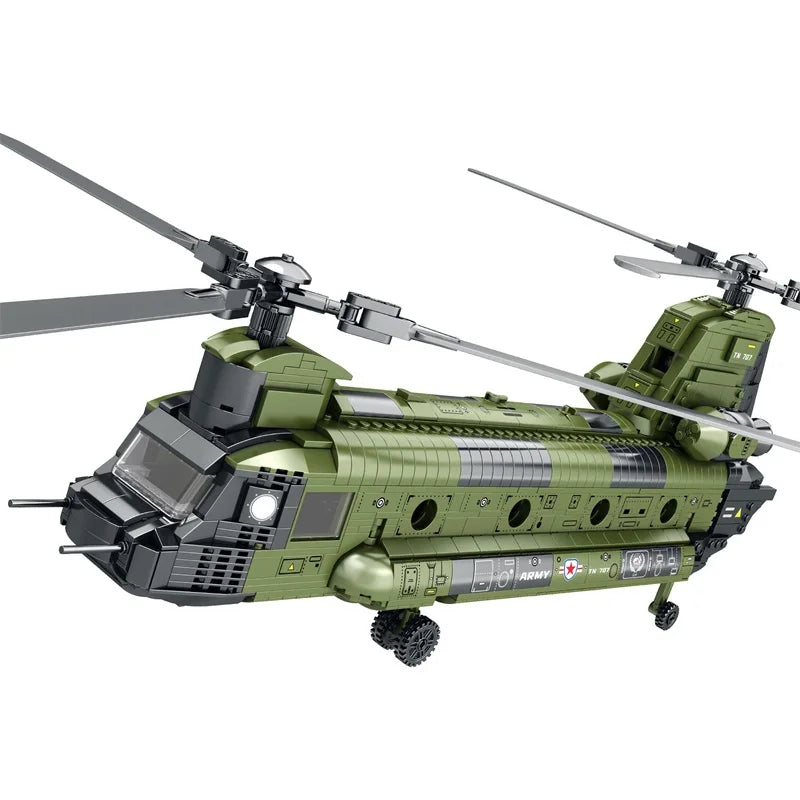 Reobrix-33031-CH-47-Chinook-Transport-Helicopter-Remote-Control-Building-Blocks-FREETIMEJOY-Senior-Hobby