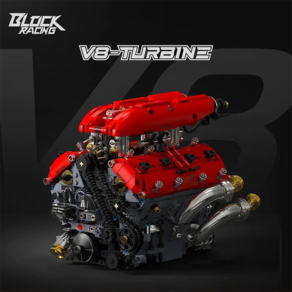 1370-Piece-Motorized-V8-Engine-Building-Blocks-Technical-Electric-Model-FREETIMEJOY-Engineering-Hobby
