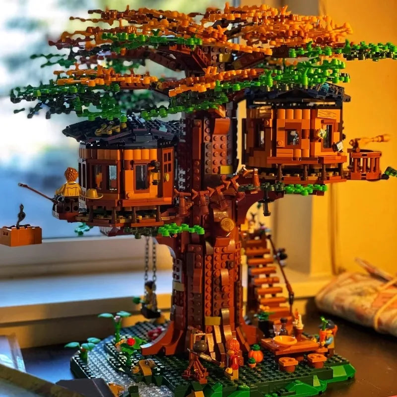 Four-Seasons-Tree-House-Architectural-Building-Blocks-Modular-Nature-Model-FREETIMEJOY-Technical-Hobby