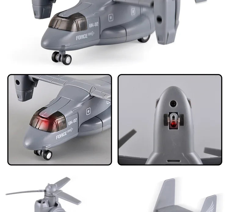 Diecast Alloy V-22 Osprey Tilt-Rotor Aircraft – Professional Aviation Military Model