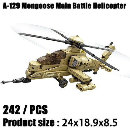 Sluban WW2 Military Series: Mi-24 Attack Helicopter – 3D Hind Model Building Block Set