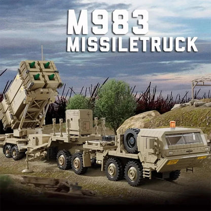 Panlos-M983-Missile-Truck-JLTV-Armored-Vehicle-Military-Technical-Building-Blocks-FREETIMEJOY-Engineering