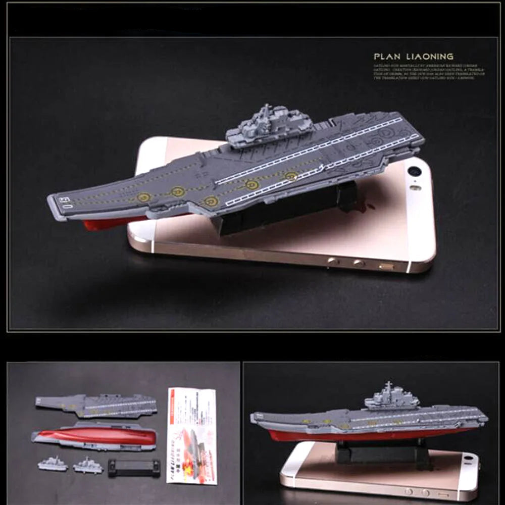4D Modern Naval Series: Liaoning Aircraft Carrier & Battleship Assembly Model Kit