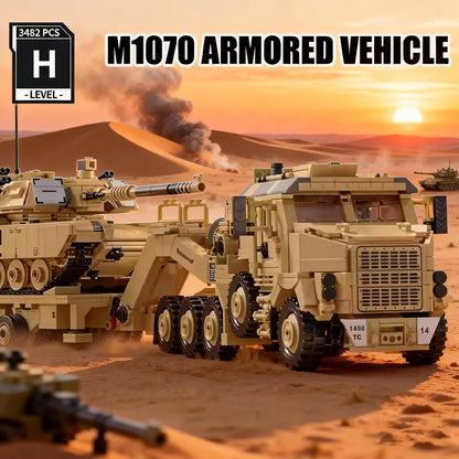 M983-Missile-Vehicle-M10170-Tank-Transporter-Technical-Building-Blocks-FREETIMEJOY-Military-Hobby