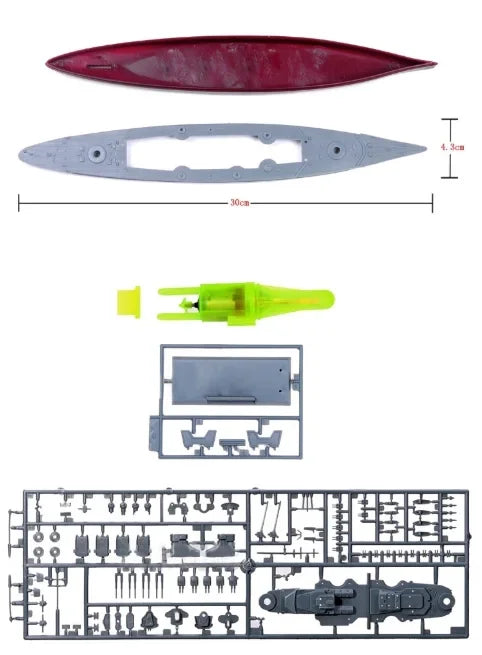 Trumpeter 30CM 1:700 Naval Assembly Set – Historical Battleship & Aircraft Carrier Models