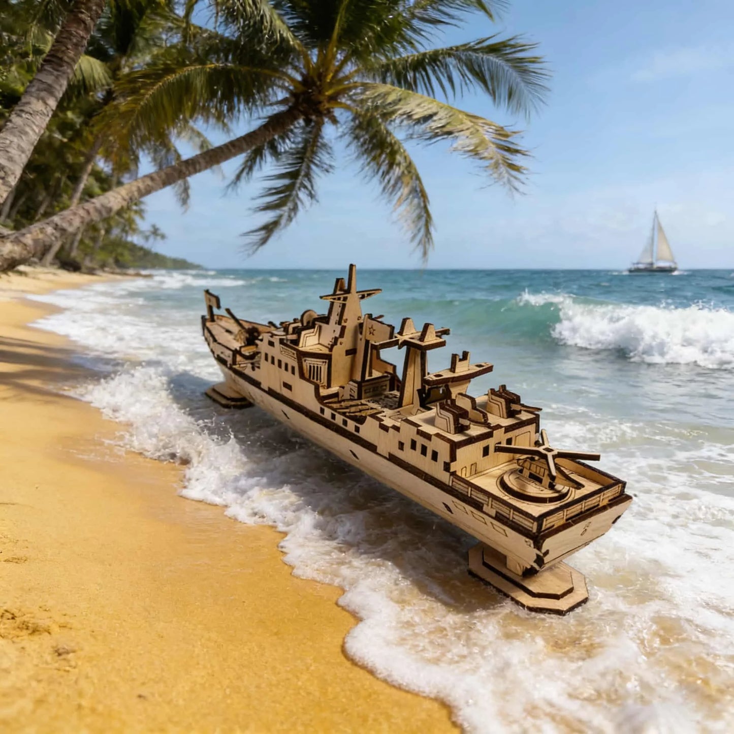 MPT107-3D-Wooden-Warship-DIY-Model-Kit-Handcrafted-Naval-Puzzle-FREETIMEJOY-Artisan-Hobby
