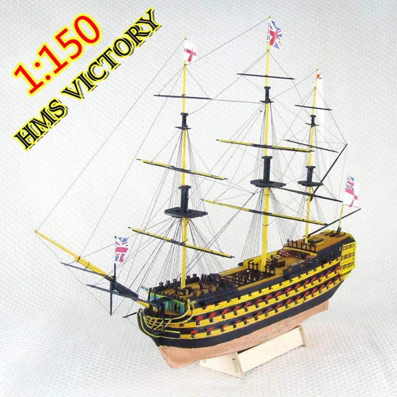 21-Inch-Wooden-Sailing-Ship-Model-Victory-Boat-DIY-Assembly-Kit-FREETIMEJOY-Senior-Hobby