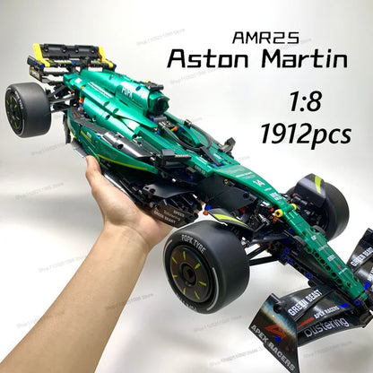 1-8-Scale-Martin-Aramco-AMR25-F1-Racing-Car-1912-Piece-Technical-Building-Set-FREETIMEJOY-Master-Hobby