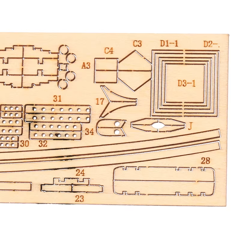 Freetimejoy Wooden Sailing Boat DIY Model Kit - 1:70 Scale Nautical Ship Series (Handcrafted Wood & Canvas)