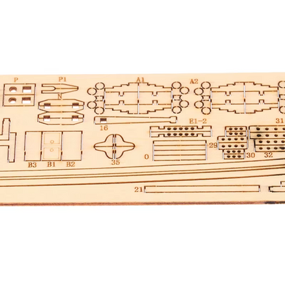 Freetimejoy Wooden Sailing Boat DIY Model Kit - 1:70 Scale Nautical Ship Series (Handcrafted Wood & Canvas)